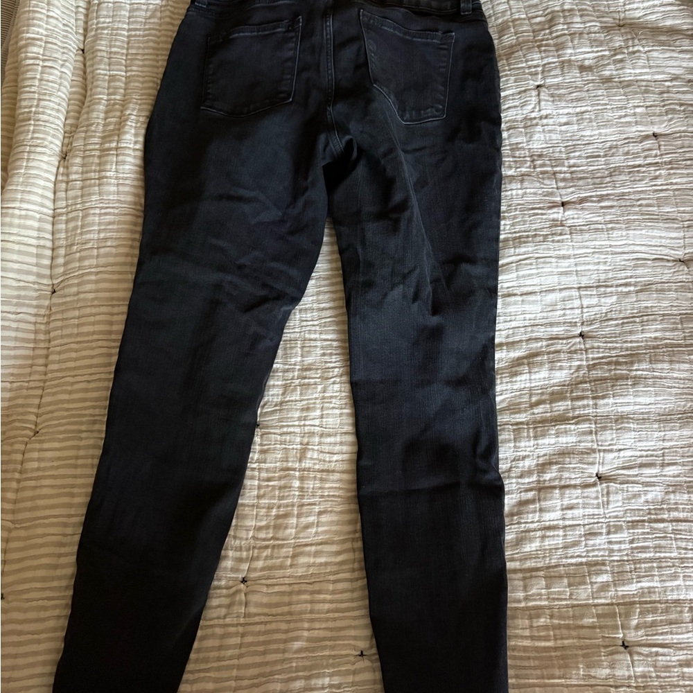 Maurices Black Skinny Jeans with Ripped Detail - Picture 2 of 3